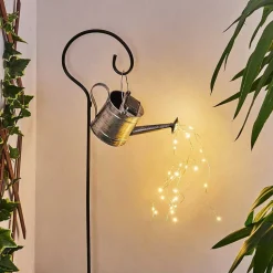 Lampe Solaire Dalen Led Noir, Argente, 28 Lumieres