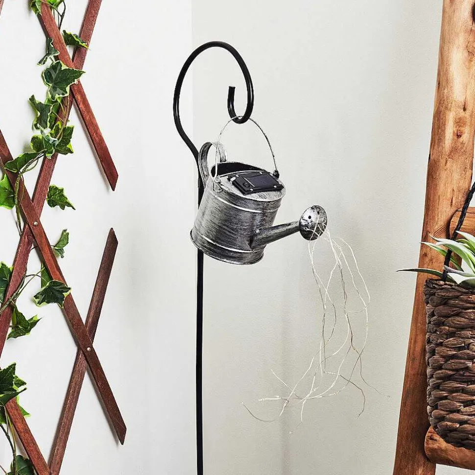 Lampe Solaire Dalen Led Noir, Argente, 28 Lumieres