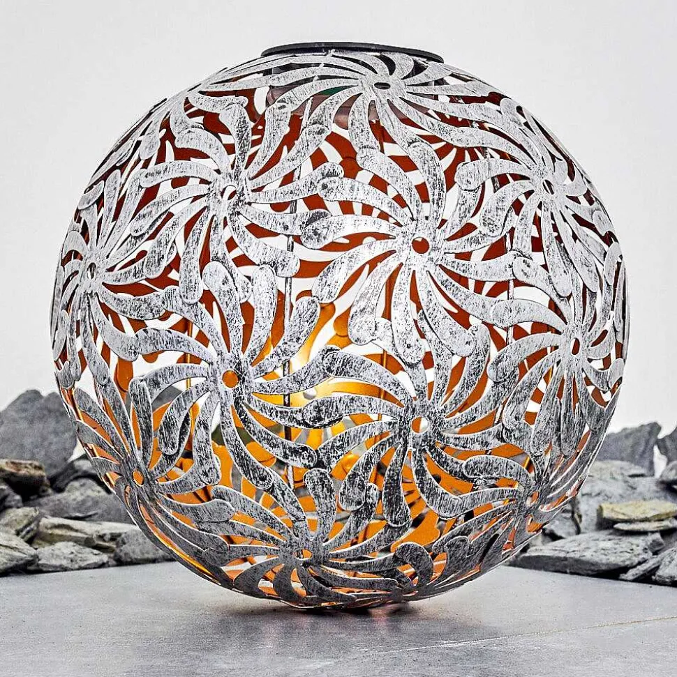 Lampe Solaire Gilbert Led Argent Oxyde, Or, 1 Lumiere