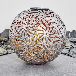 Lampe Solaire Gilbert Led Argent Oxyde, Or, 1 Lumiere