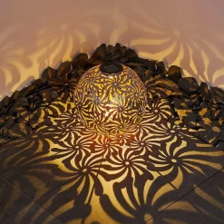 Lampe Solaire Gilbert Led Argent Oxyde, Or, 1 Lumiere