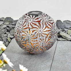 Lampe Solaire Gilbert Led Argent Oxyde, Or, 1 Lumiere