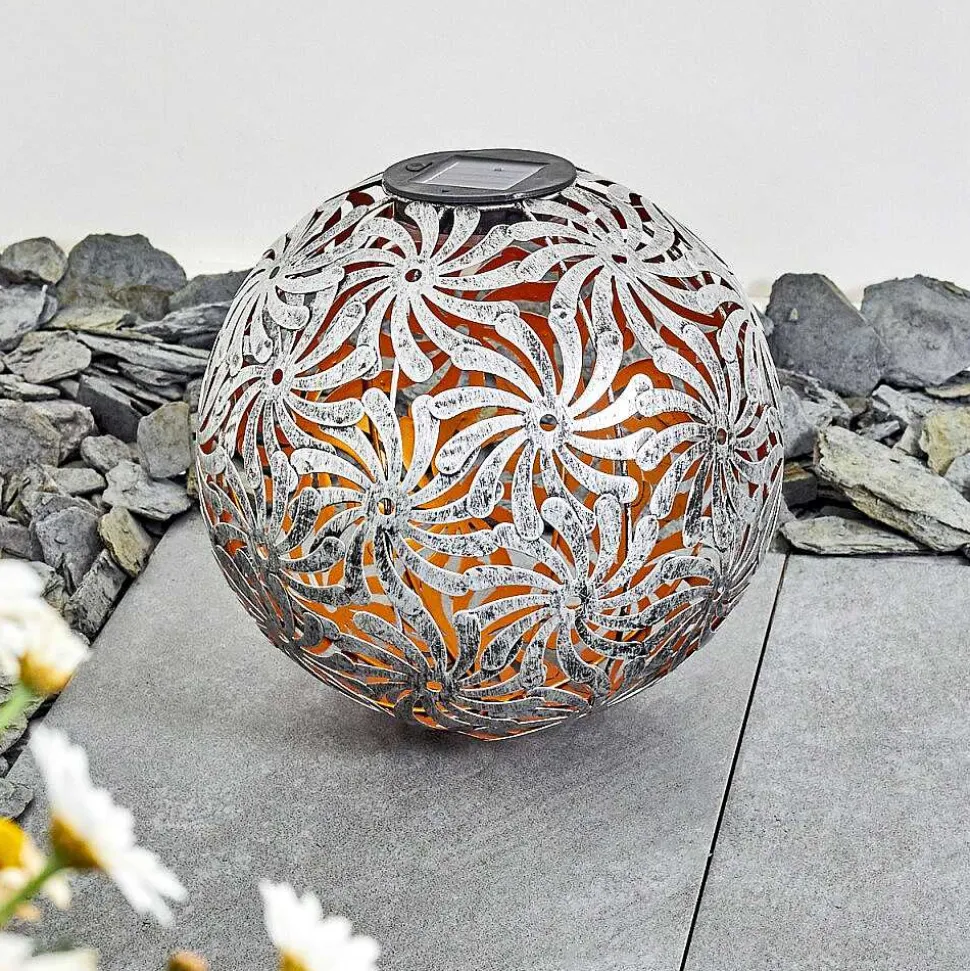 Lampe Solaire Gilbert Led Argent Oxyde, Or, 1 Lumiere