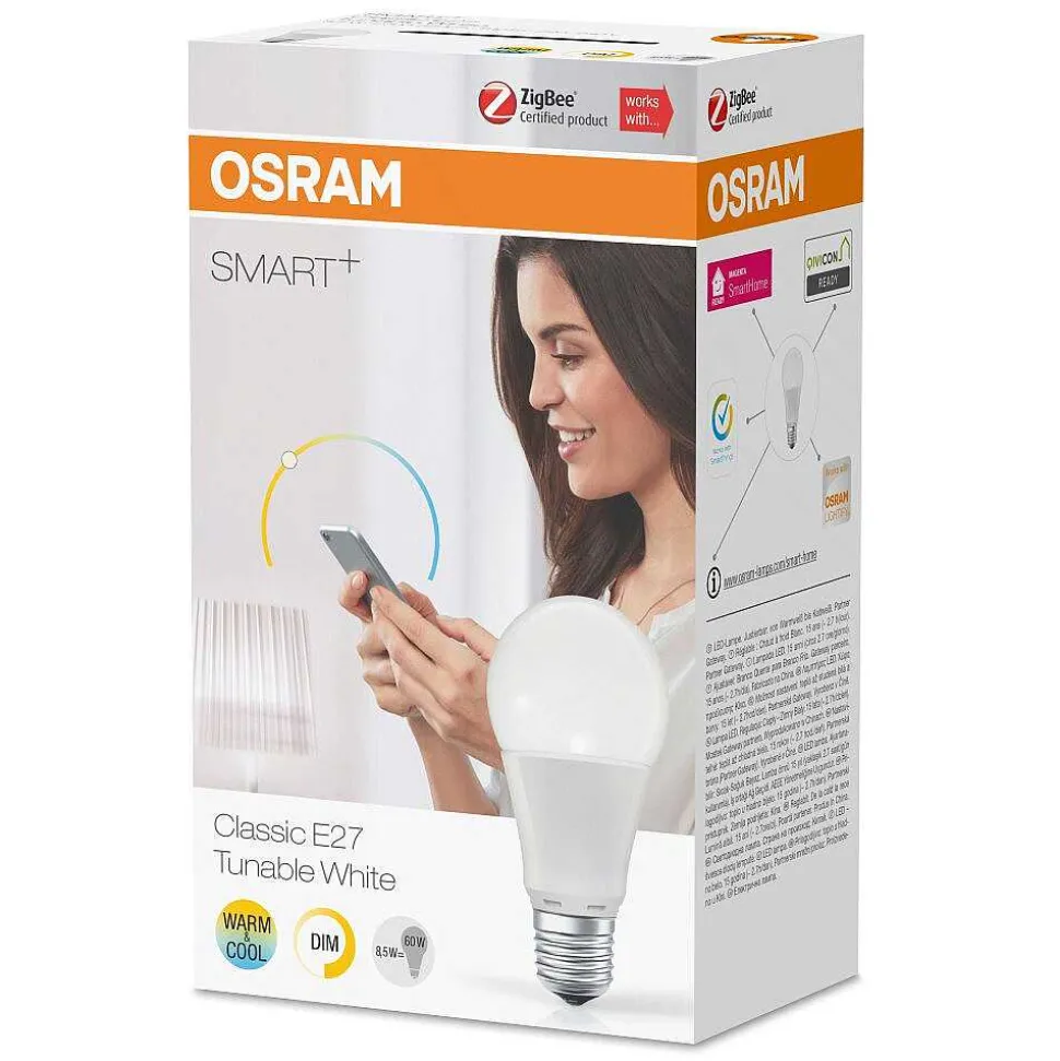 Led E27 8,5 Watt 2700 Kelvin 810 Lumen Osram Smart+