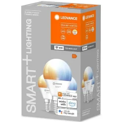 Ledvance Smart+ Wifi Lot De 3 Led E14 4,9 Watt 2700-6500 Kelvin 470 Lumen