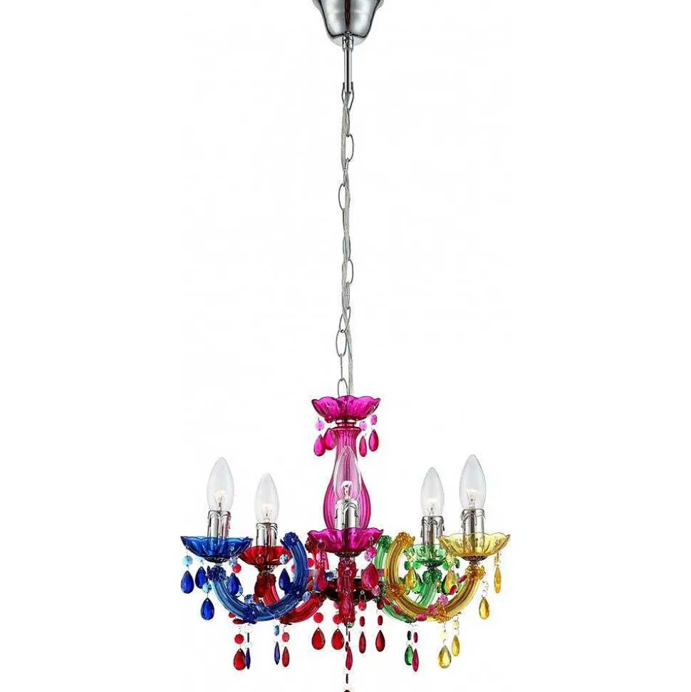 Lustre Globo Multicolore, 5 Lumieres