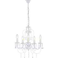Lustre Globo Pinja Blanc, 5 Lumieres
