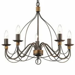 Lustre Ideal Lux Corte Rouille, 5 Lumieres