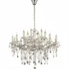 Lustre Ideal Lux Florian Chrome, 18 Lumieres