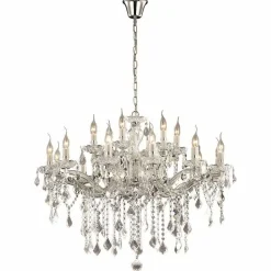 Lustre Ideal Lux Florian Chrome, 18 Lumieres