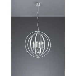 Lustre Trio Candela Aluminium, 4 Lumieres