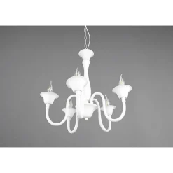 Lustre Trio Elsa Blanc, 5 Lumieres