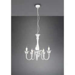 Lustre Trio Elsa Blanc, 5 Lumieres