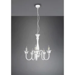 Lustre Trio Elsa Blanc, 5 Lumieres