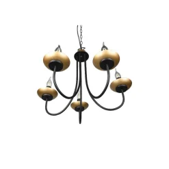 Lustre Trio Livia Noir, 5 Lumieres