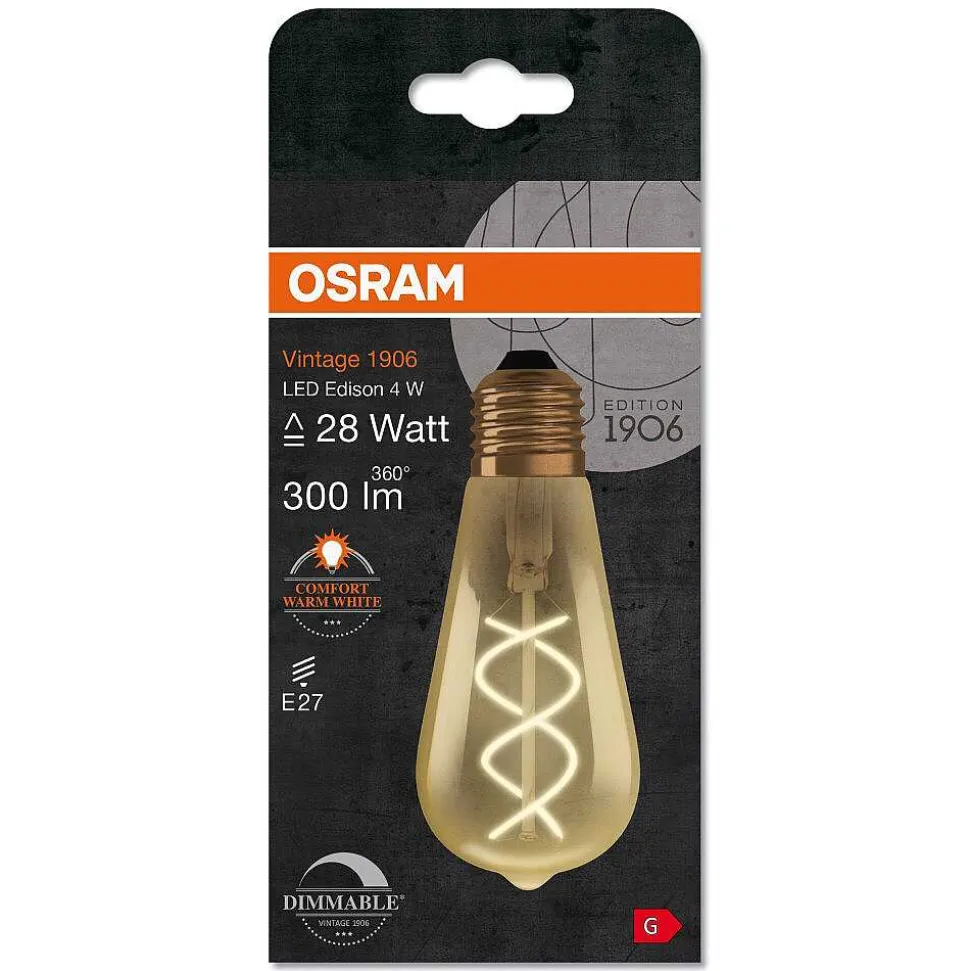 Osram Vintage 1906® Led E27 4 Watt 2000 Kelvin 300 Lumen