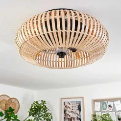 Plafonnier 50 Cm Mulstrand Noir, 4 Lumieres, Telecommandes