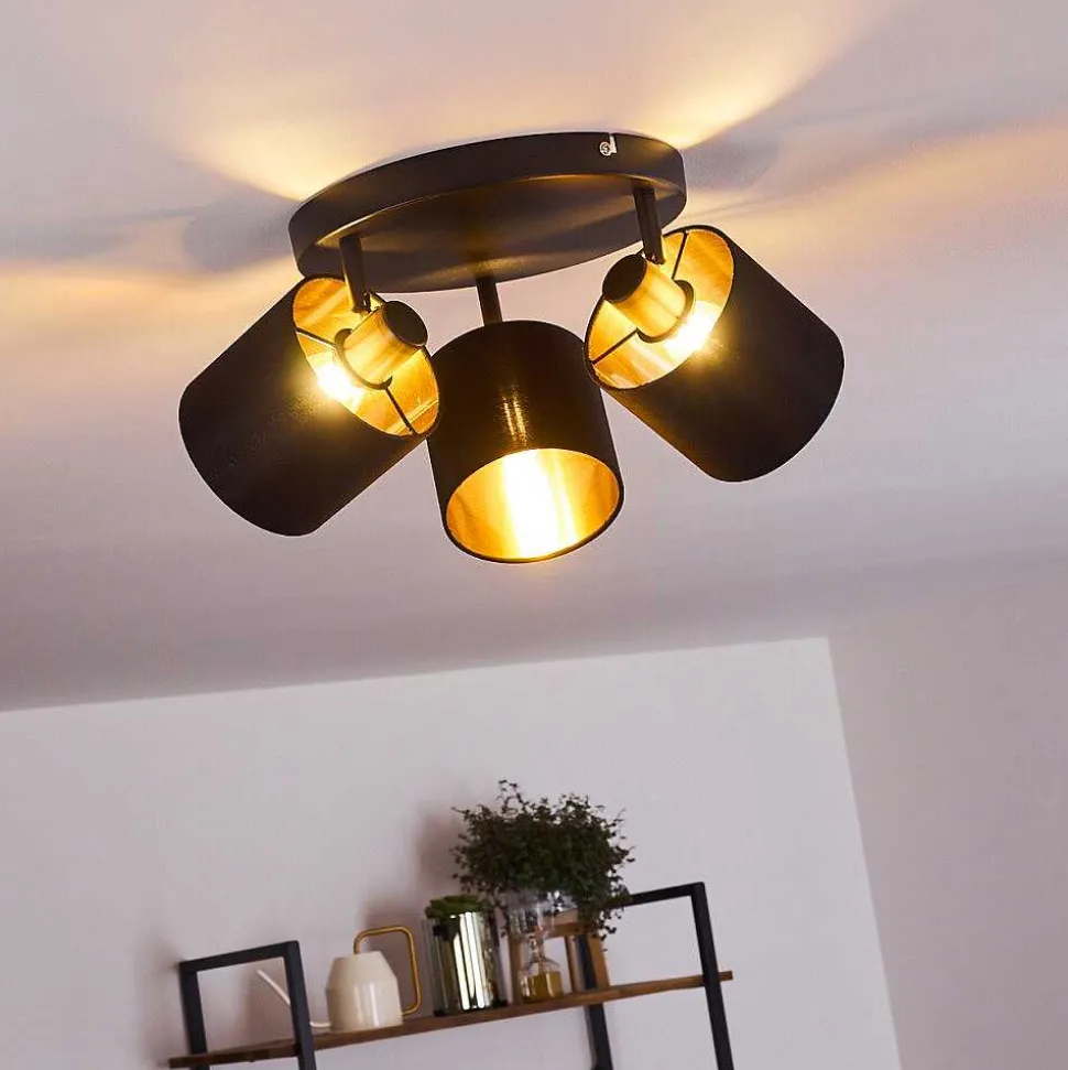 Plafonnier Alsen Noir, 3 Lumieres