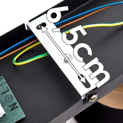 Plafonnier Alsen Noir Dore, 2 Lumieres