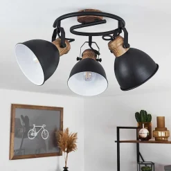 Plafonnier Banjul Noir, 3 Lumieres