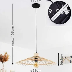 Plafonnier Castries Noir, 1 Lumiere