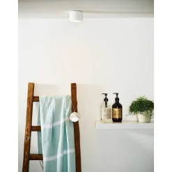 Plafonnier D'Exterieur Lucide Lily Blanc, 1 Lumiere