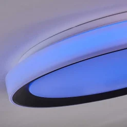 Plafonnier Gladstone Led Noir, Blanc, 1 Lumiere, Telecommandes