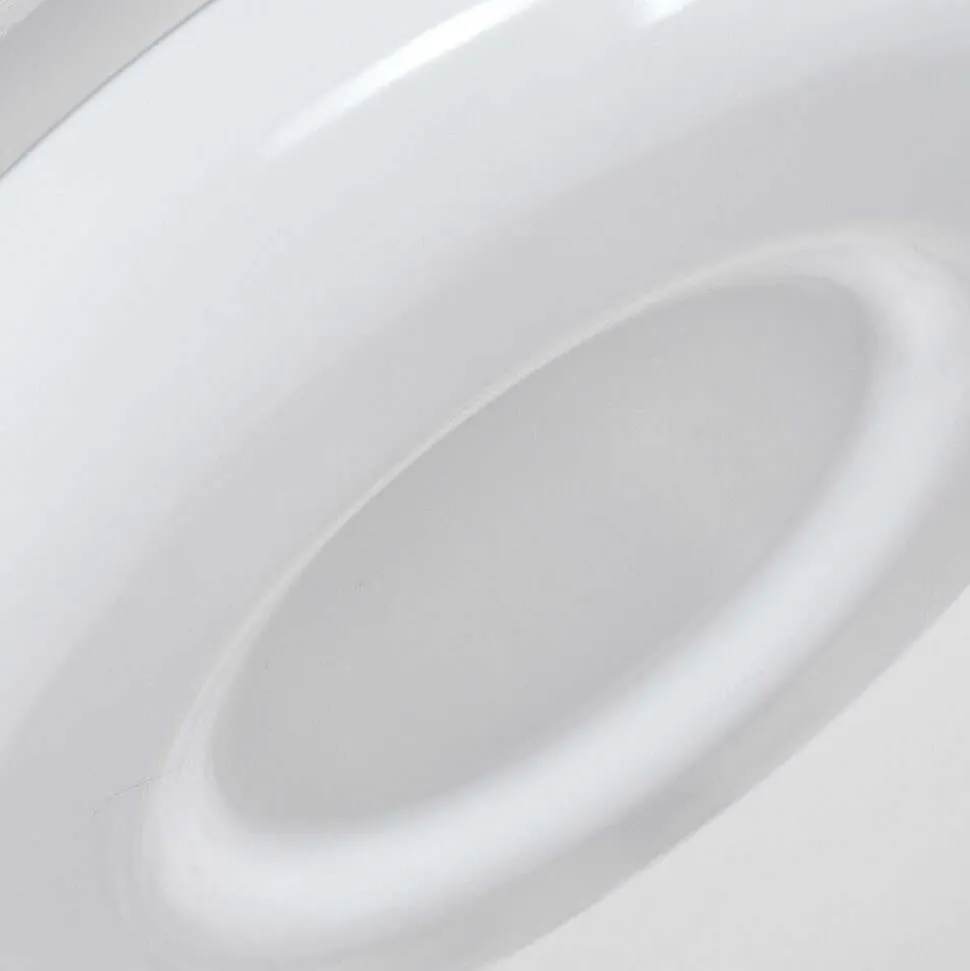 Plafonnier Idual Daphnis Led Argente, Blanc, 1 Lumiere, Telecommandes, Changeur De Couleurs