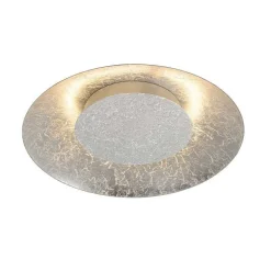 Plafonnier Lucide Foskal Led Argente, 1 Lumiere