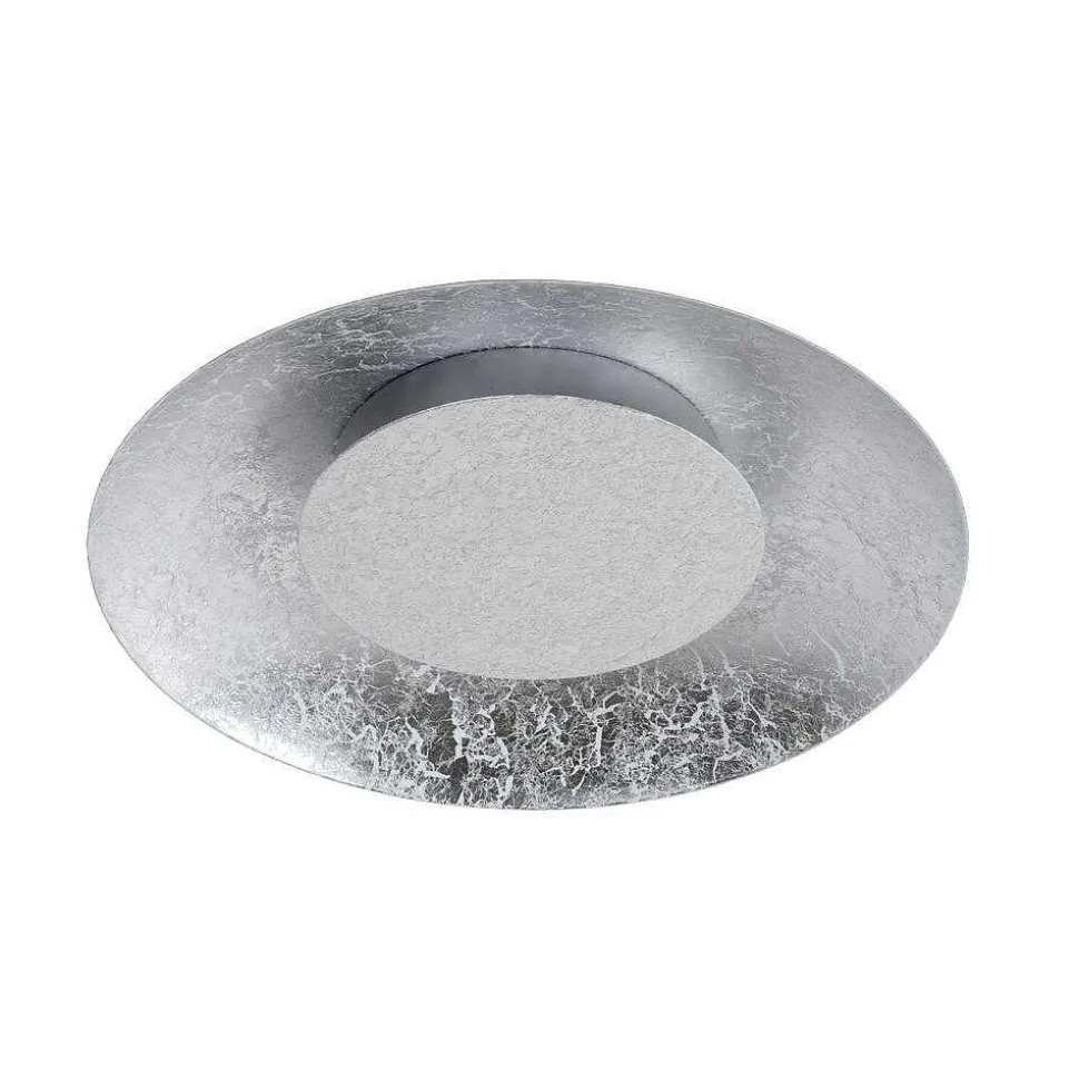 Plafonnier Lucide Foskal Led Argente, 1 Lumiere
