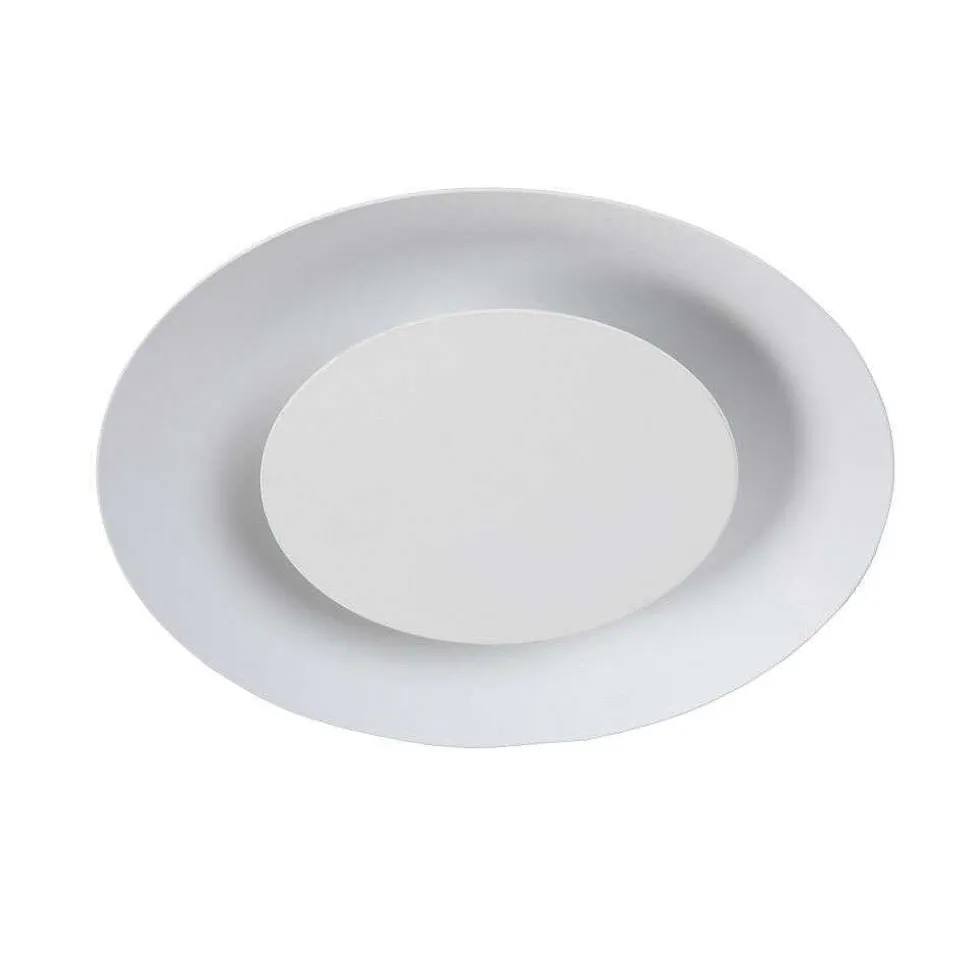 Plafonnier Lucide Foskal Led Blanc, 1 Lumiere
