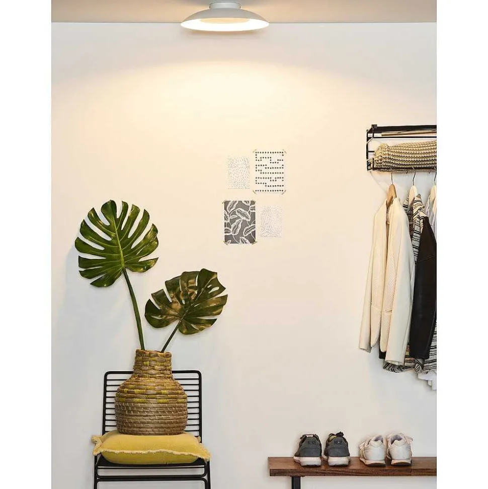 Plafonnier Lucide Foskal Led Blanc, 1 Lumiere