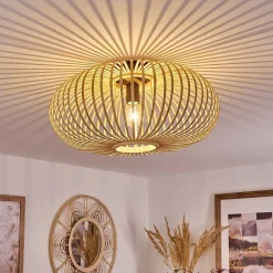 Plafonnier Oravi Bois Clair, 1 Lumiere