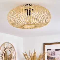 Plafonnier Oravi Bois Clair, 1 Lumiere