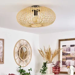 Plafonnier Oravi Bois Clair, 1 Lumiere