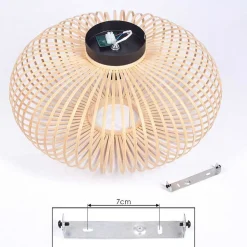 Plafonnier Oravi Bois Clair, 1 Lumiere