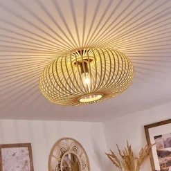 Plafonnier Oravi Bois Clair, 1 Lumiere