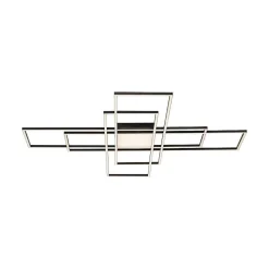 Plafonnier Paul Neuhaus Q-Asmin Led Noir, 2 Lumieres, Telecommandes