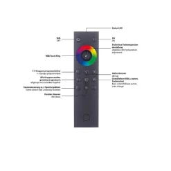 Plafonnier Paul Neuhaus Q-Vito Led Anthracite, 1 Lumiere, Telecommandes