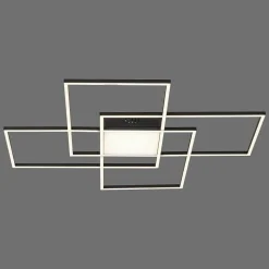 Plafonnier Paul Neuhaus Q-Asmin Led Noir, 1 Lumiere, Telecommandes