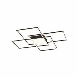 Plafonnier Paul Neuhaus Q-Asmin Led Noir, 1 Lumiere, Telecommandes