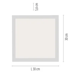 Plafonnier Paul Neuhaus Q-Flag Led Blanc, 1 Lumiere, Telecommandes