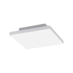 Plafonnier Paul Neuhaus Q-Flag Led Blanc, 1 Lumiere, Telecommandes, Changeur De Couleurs