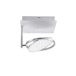 Plafonnier Paul Neuhaus Q-Orbit Led Aluminium, 1 Lumiere, Telecommandes