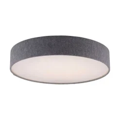 Plafonnier Paul Neuhaus Q-Kiara Led Gris, 1 Lumiere, Telecommandes