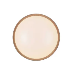 Plafonnier Paul Neuhaus Q-Emilia Led Gris, Couleur Bois, 1 Lumiere, Telecommandes