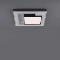 Plafonnier Paul-Neuhaus Q-Alta Led Noir, 1 Lumiere, Telecommandes