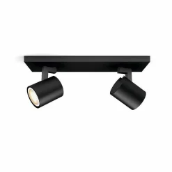 Plafonnier Philips Hue Runner Led Noir, 2 Lumieres, Telecommandes