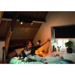 Plafonnier Philips Hue Runner Led Noir, 3 Lumieres, Telecommandes