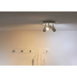 Plafonnier Philips Wiz Imageo Led Blanc, 3 Lumieres, Changeur De Couleurs